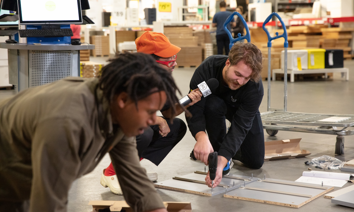 Two Guys Race to Build IKEA Furniture & Win Virgil Abloh's MARKERAD  Pieces 