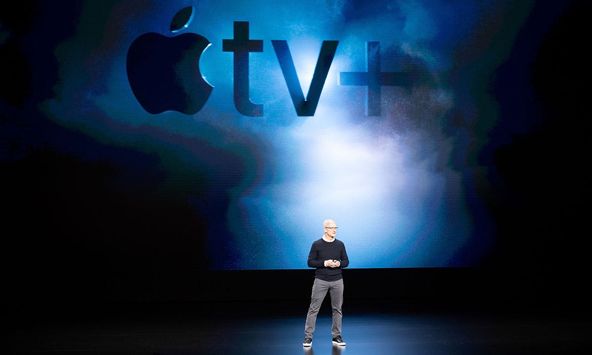 Tim Cook Apple TV+ background