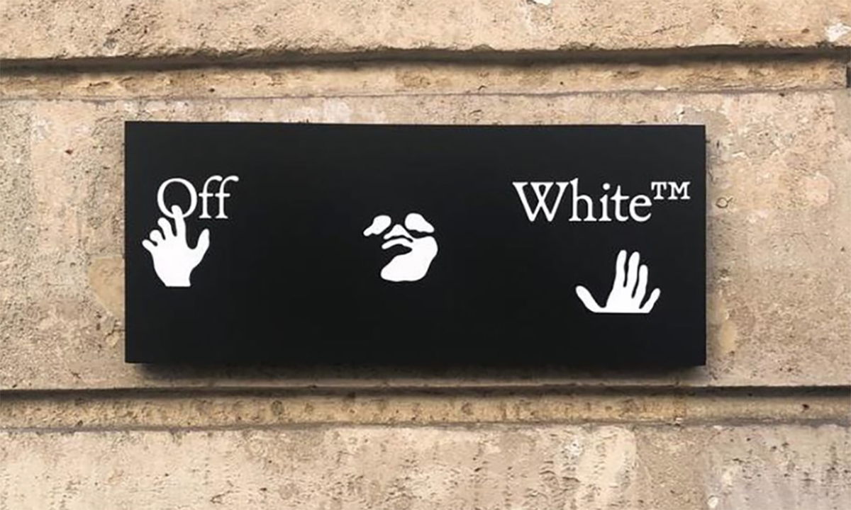 OFF-WHITE 2020SS Hand Logo-