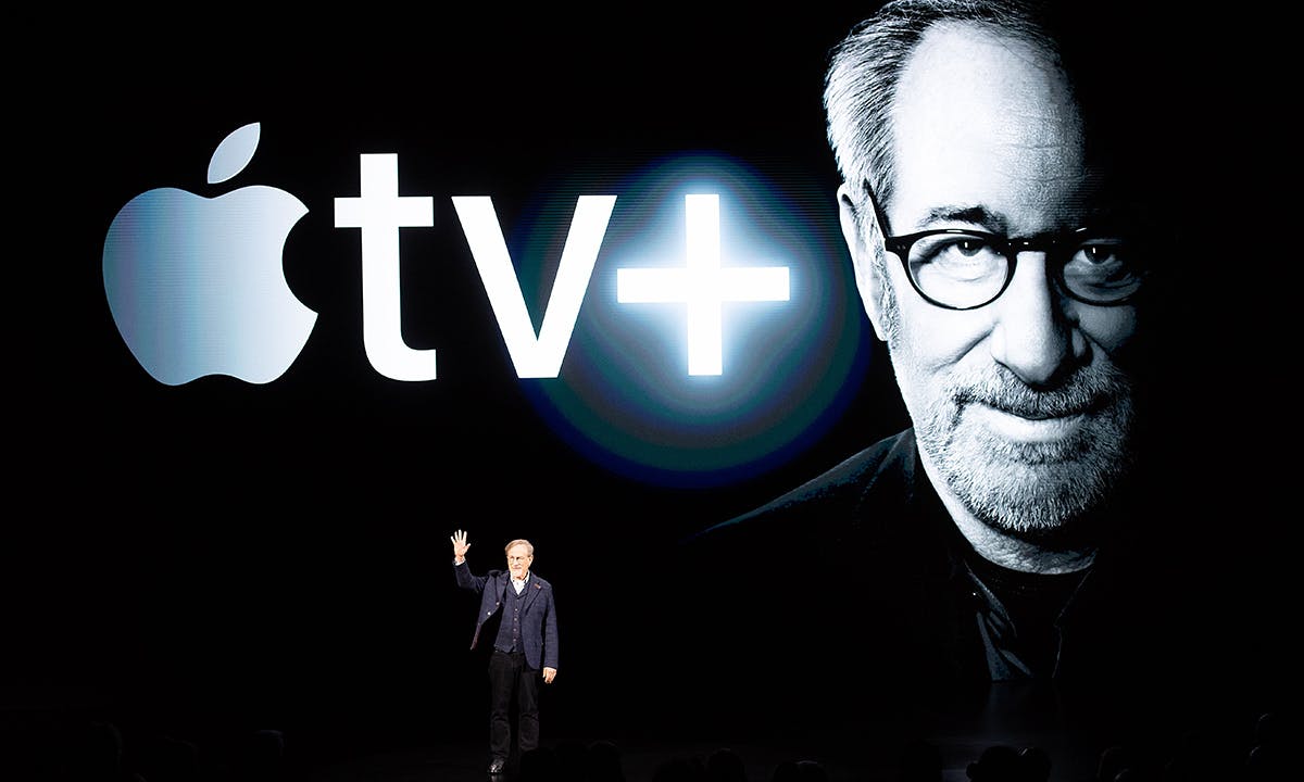 Steven Spielberg Apple TV+ logo