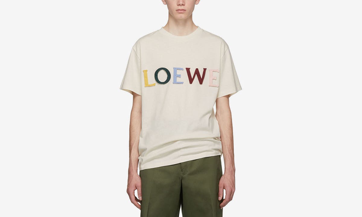 loewe logo tee feat Maison Margiela burberry jil sander