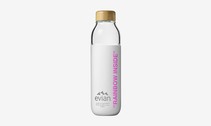 Evian By Virgil Abloh Soma Refillable Glass Bottle Restock