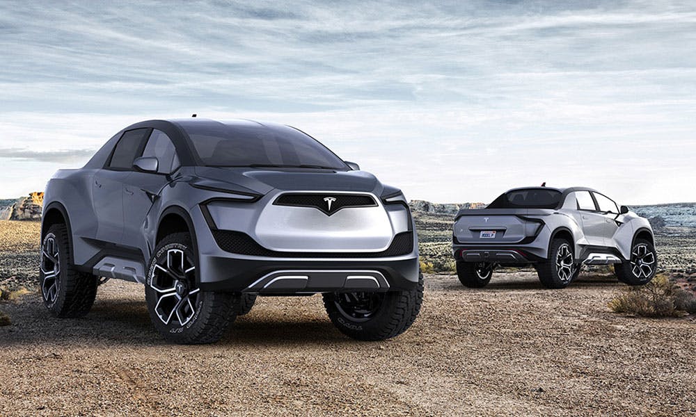 tesla pickup truck model p