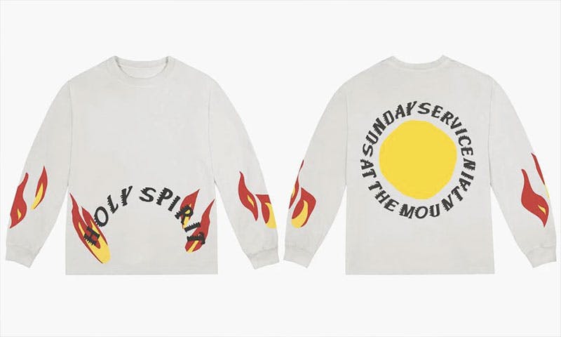 kanye coachella sunday service merch font kanye west