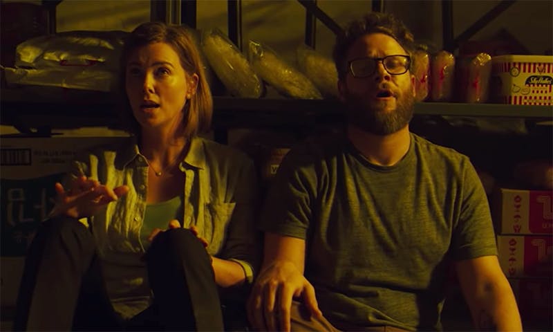 long shot red band trailer feature Seth Rogen charlize theron