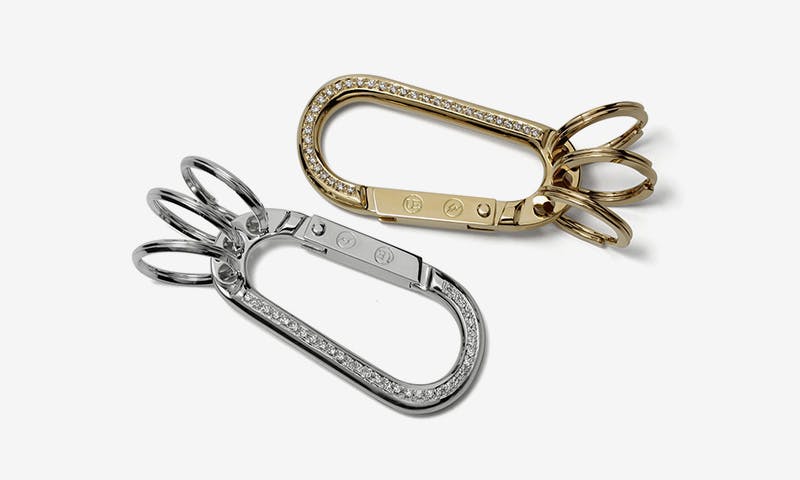 uniform experiment 18k gold carabiner feature IVXLCDM