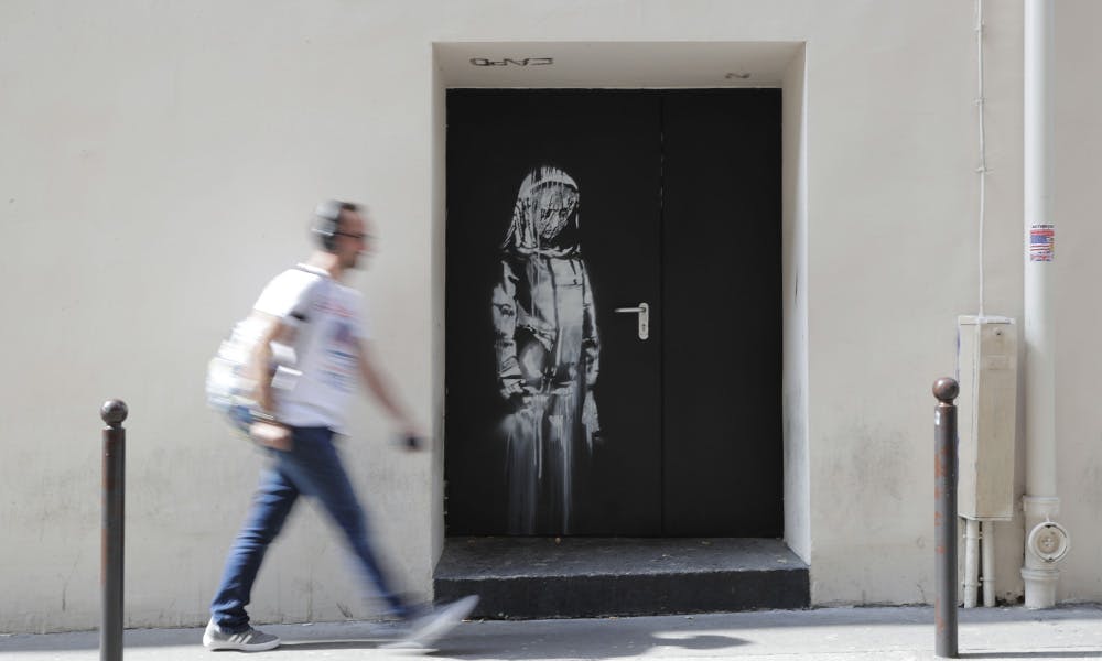 banksy artwork stolen paris bataclan