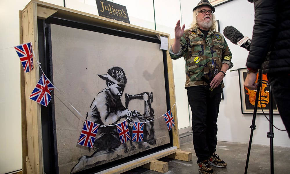 artist buys banksy to destroy it