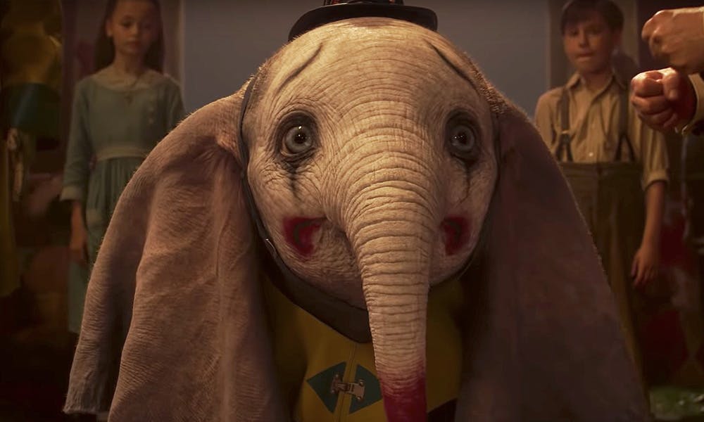 first dumbo tim burton trailer disney