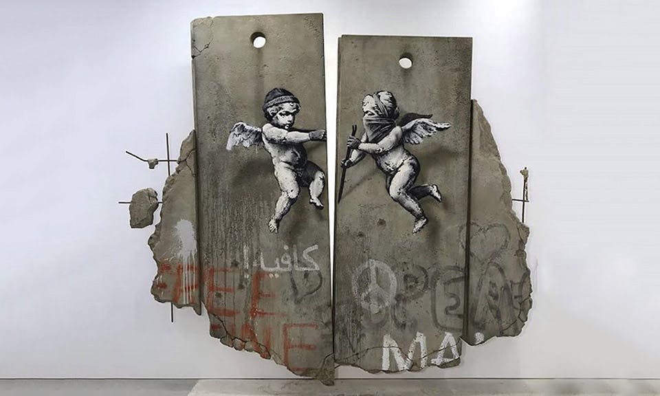 banksy replica separation barrier world travel market