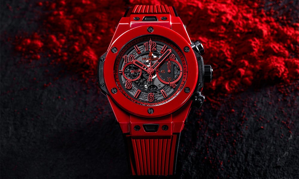 hublot big bang unico red magic ceramic watch