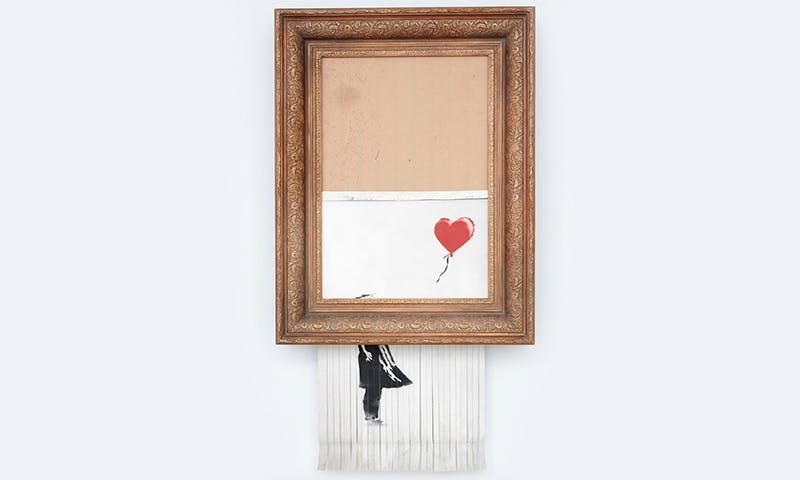 banksy girl with balloon value double feature bansky