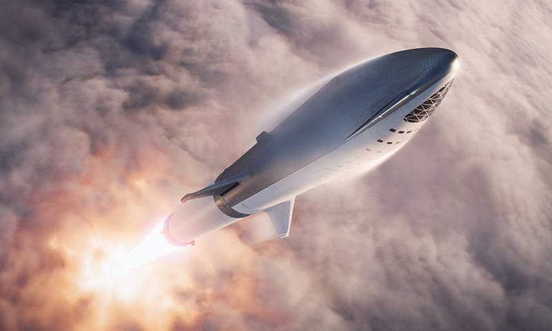 elon musk spacex big falcon rocket spacecraft feature