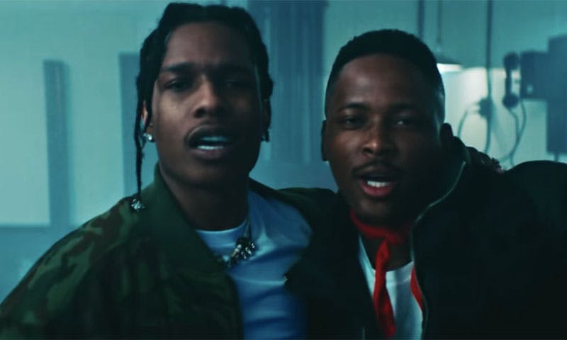 yg asap rocky handgun A$AP Rocky