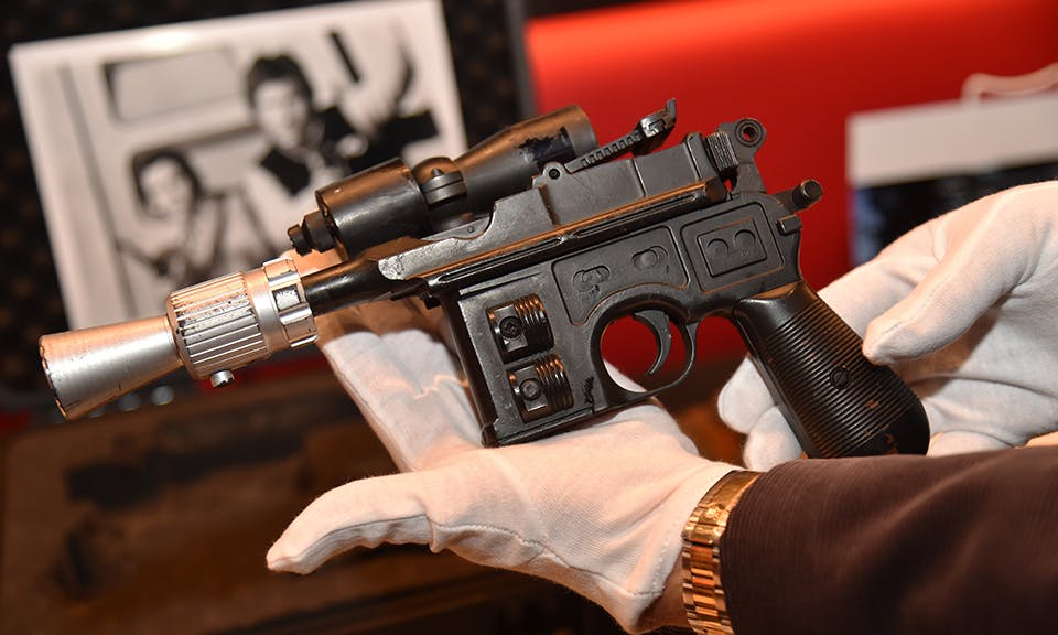 han solo blaster auction 550k Return of the Jedi star wars