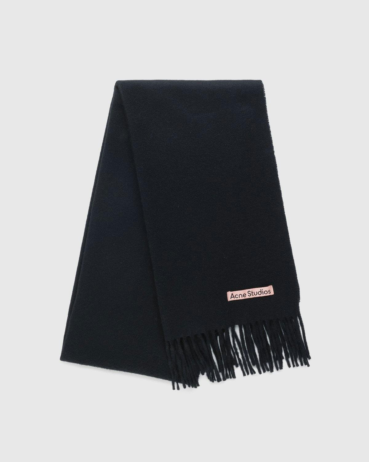 Acne Studios - Narrow Cashmere Scarf Black - Accessories - Black - Image 1