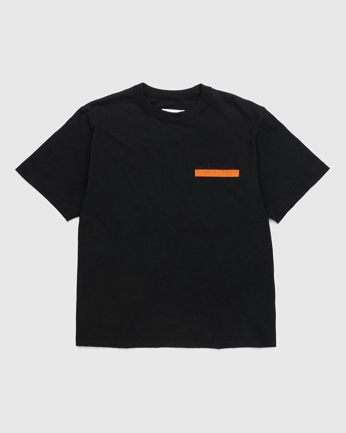 Heron Preston x Calvin Klein - Mens Logo T-Shirt Black - Clothing - Black - Image 1