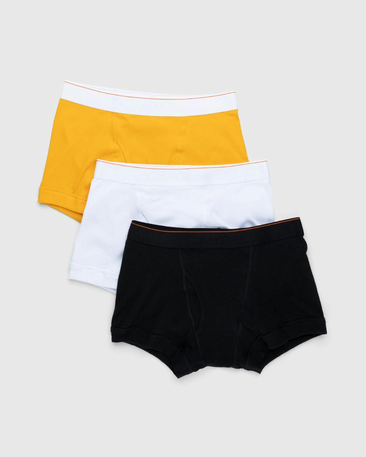 Heron Preston x Calvin Klein - Mens Trunk 3 Pack Black Sunflower White - Clothing - Black - Image 1