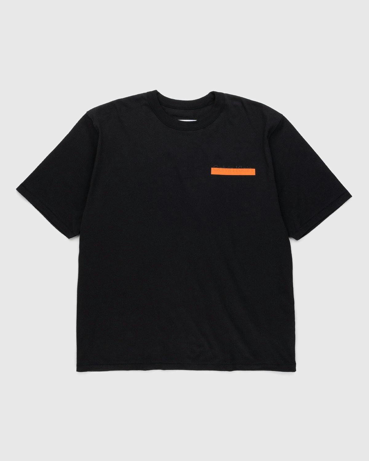 Heron Preston x Calvin Klein - Womens Heavyweight Logo T-Shirt Black - Clothing - Black - Image 1