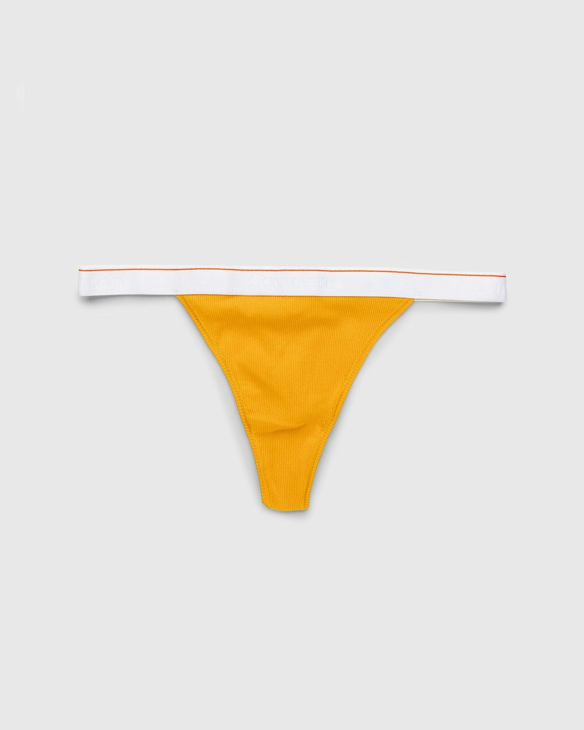 Heron Preston x Calvin Klein - Womens High Leg Thong Sunflower - Clothing - Yellow - Image 1