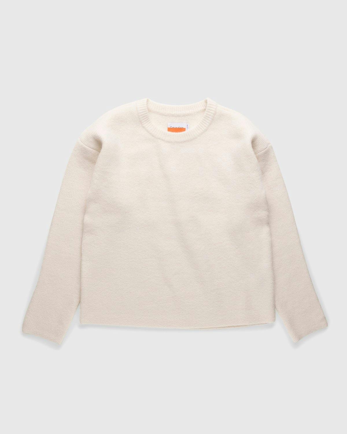 Heron Preston x Calvin Klein - Mens Crewneck Pullover Tofu - Clothing - Beige - Image 1