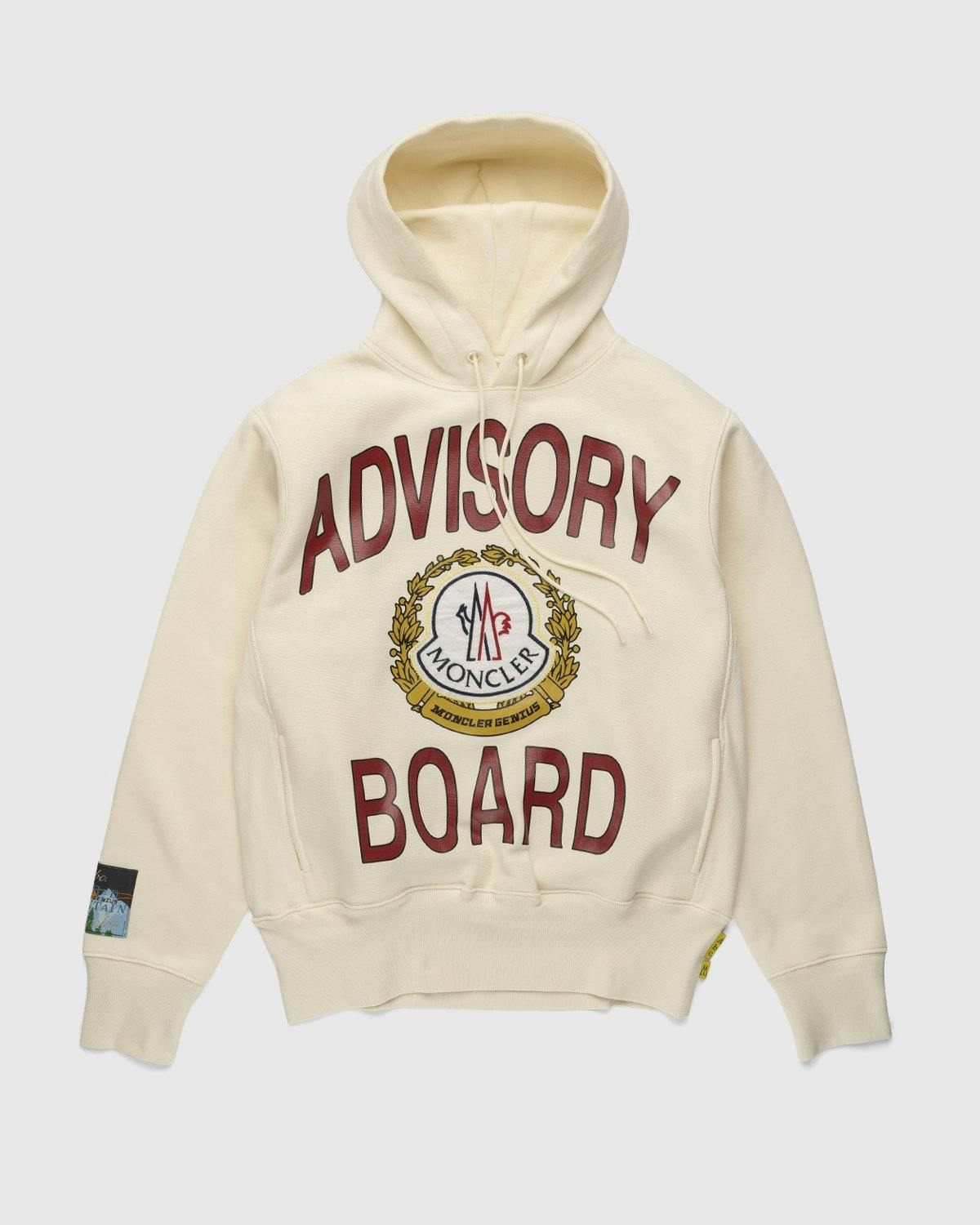 Moncler Genius - Crystal Transfer University Hoodie Cream - Sweats - Beige - Image 1