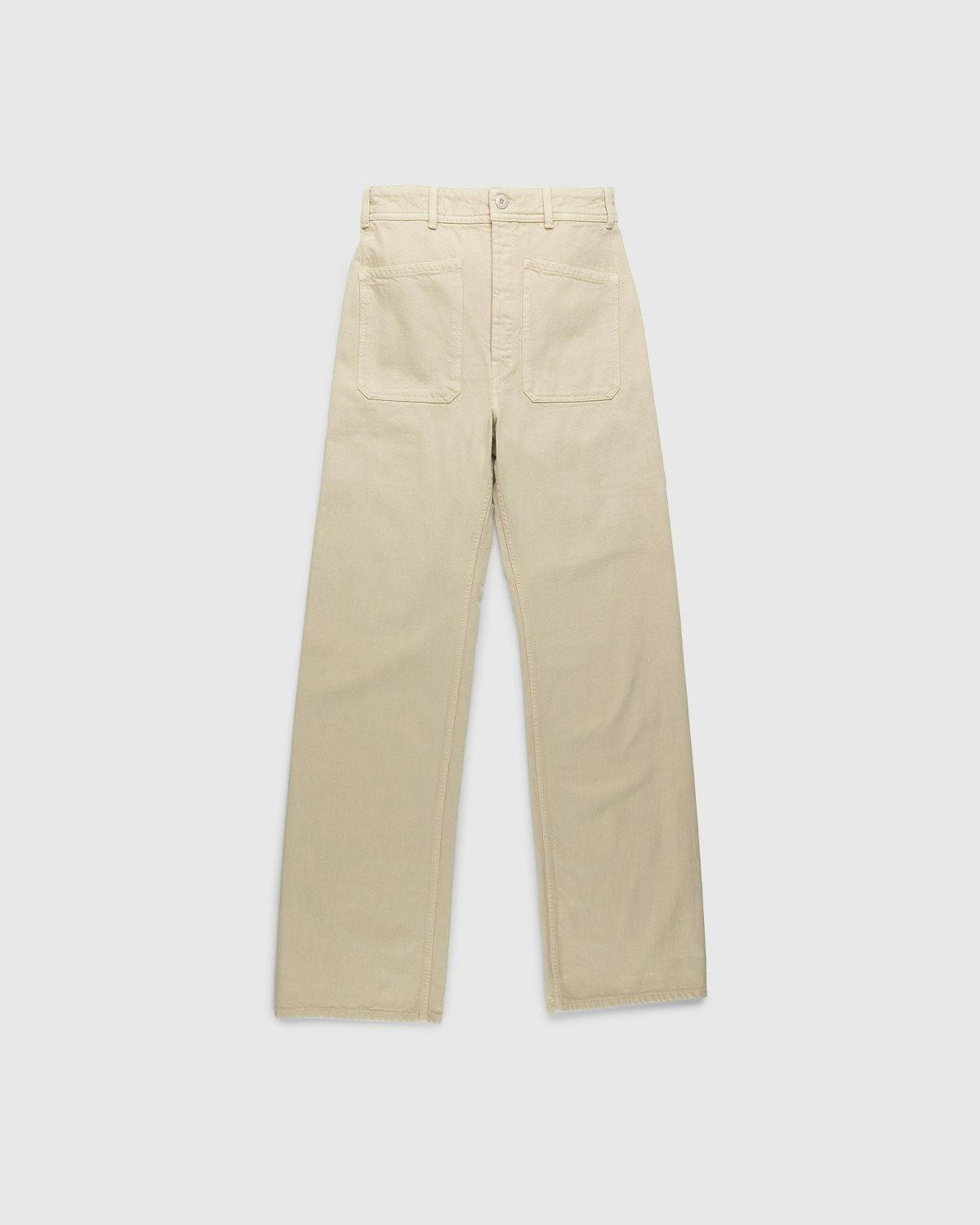 Lemaire - Italian-Woven Denim Sailor Pants Saltpeter - Clothing - Beige - Image 1