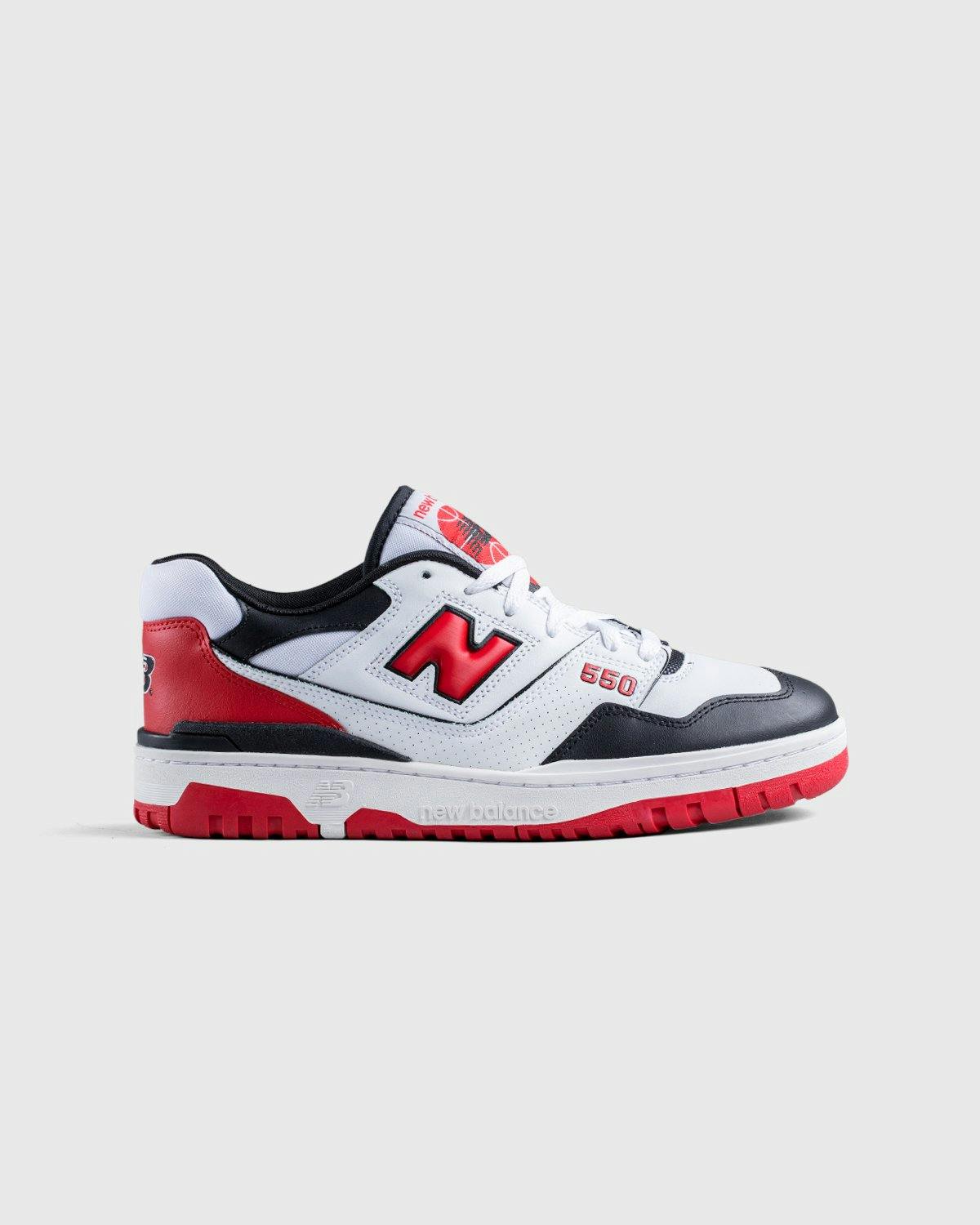 New Balance - BB550HR1 White Red Black - Footwear - White - Image 1