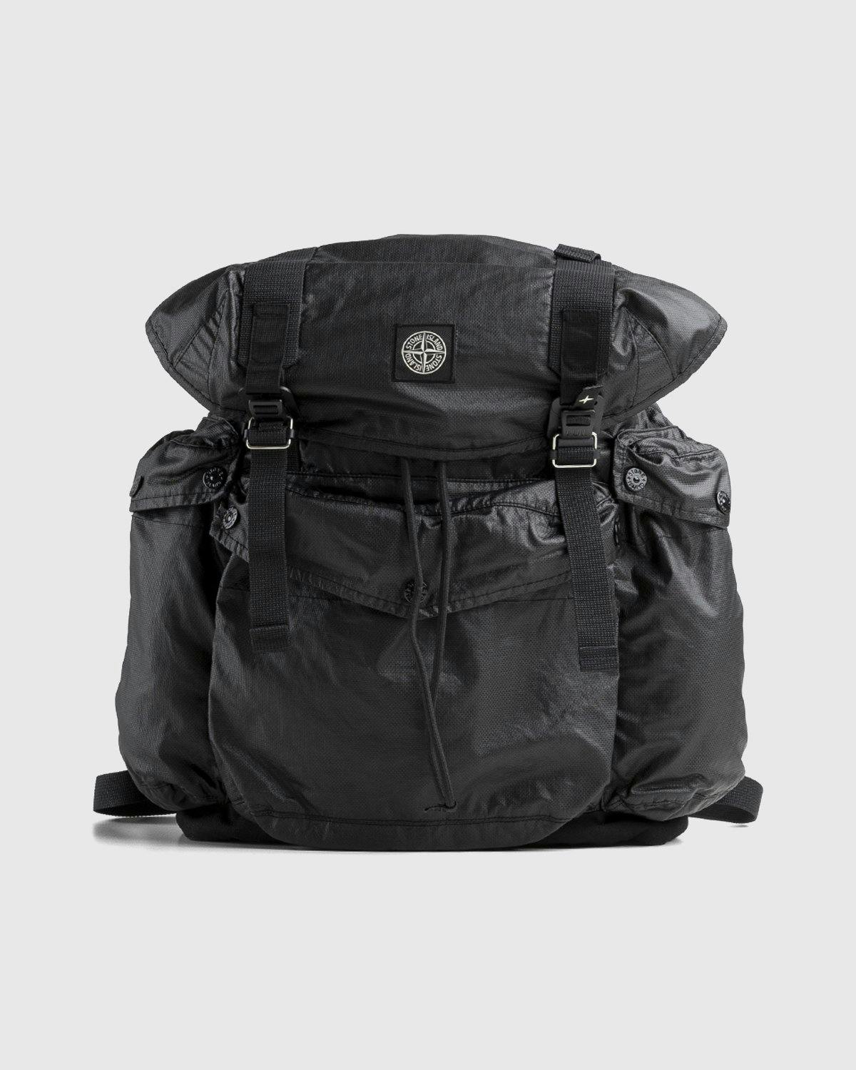 Stone Island - Dyed Backpack Black - Accessories - Black - Image 1