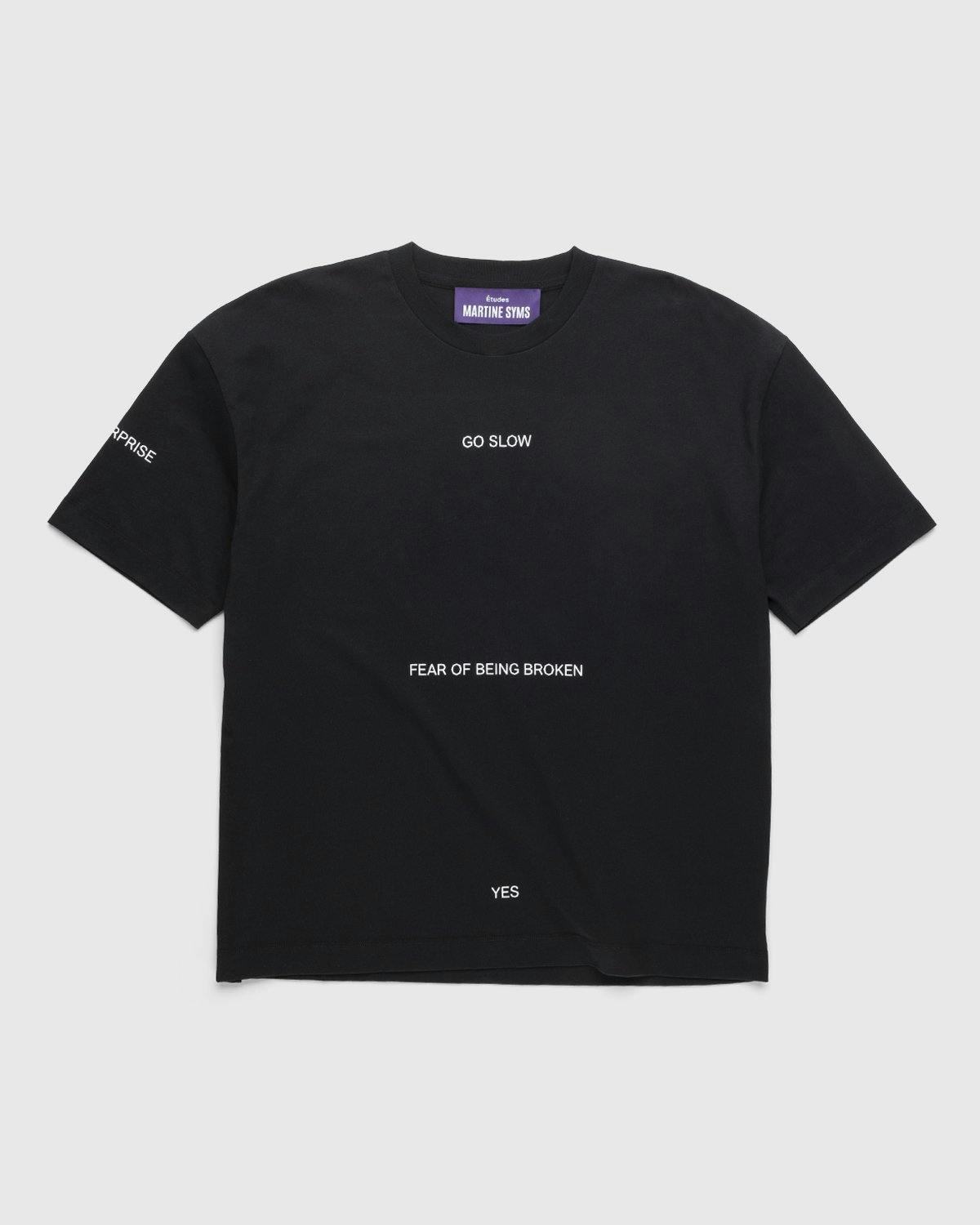 Martine Syms x Études - Spirit Go Slow MS T-Shirt - Tops - Black - Image 1