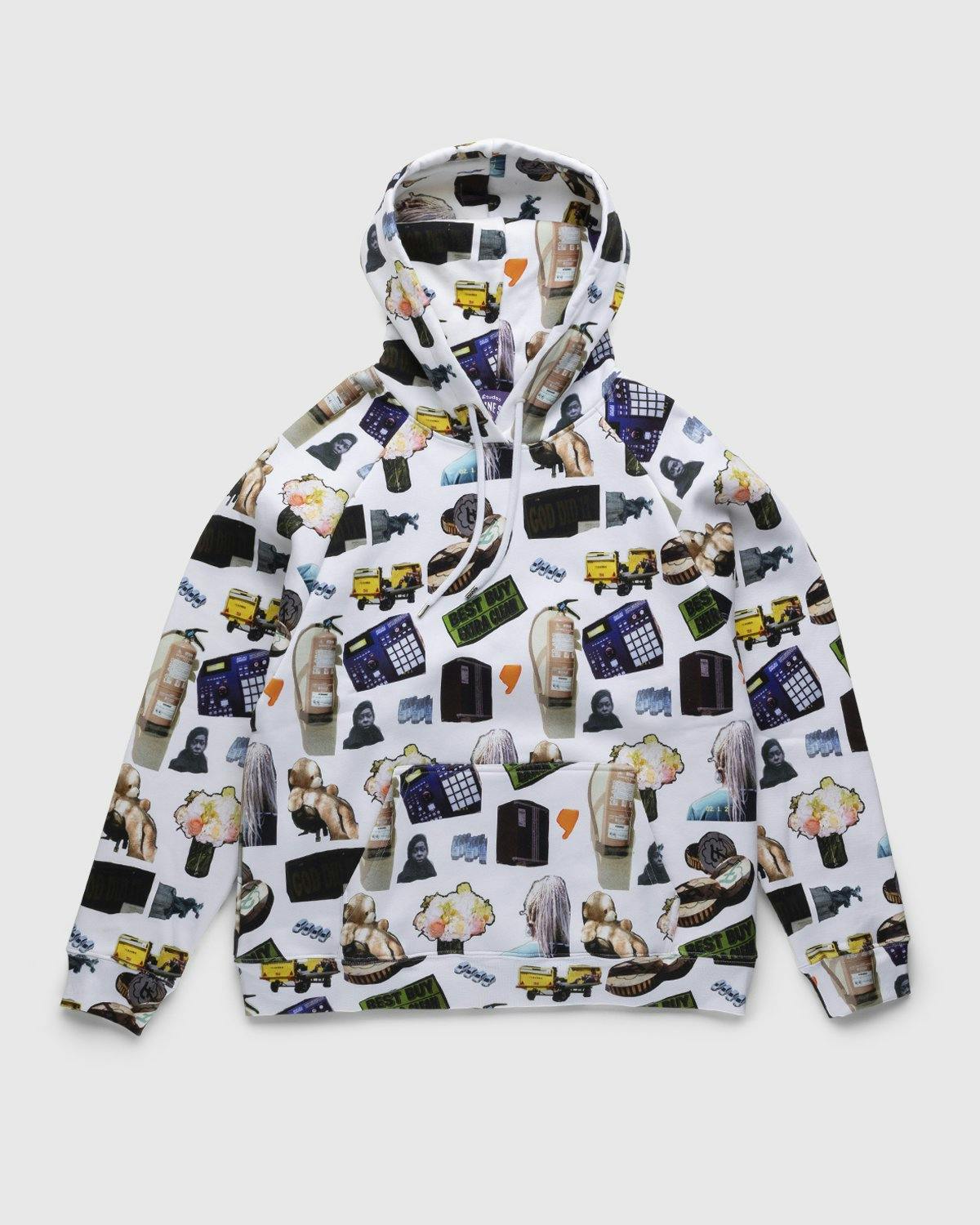 Martine Syms x Études - Racing All Over MS Hoodie - Sweats - White - Image 1