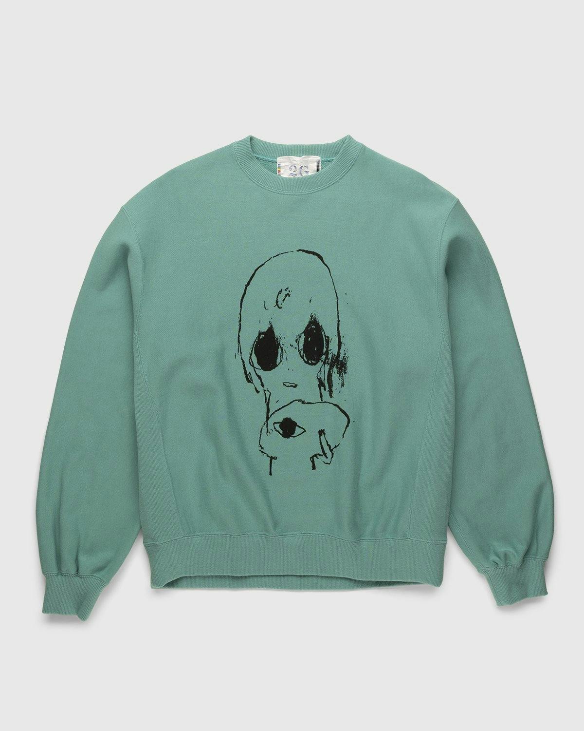 Nanzuka x Roby x Highsnobiety - Crewneck Turquoise - Clothing - Green - Image 1