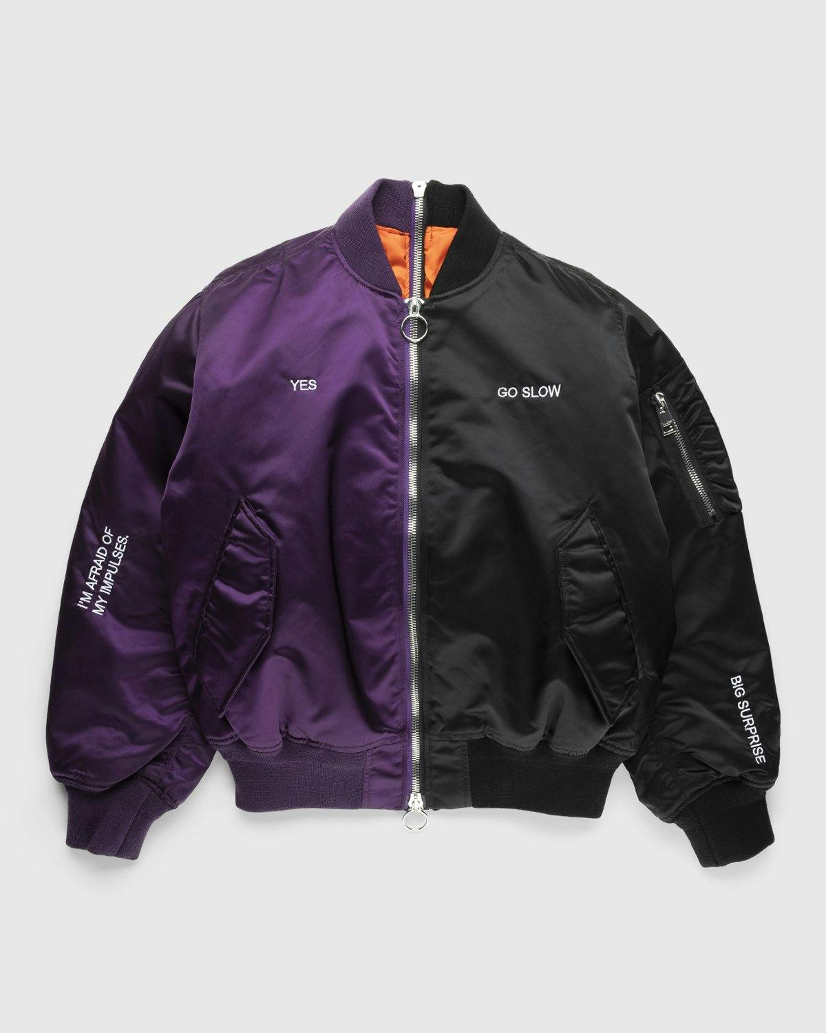 Martine Syms x Études - Horizon Bi-Color MS Bomber - Outerwear - Purple - Image 1