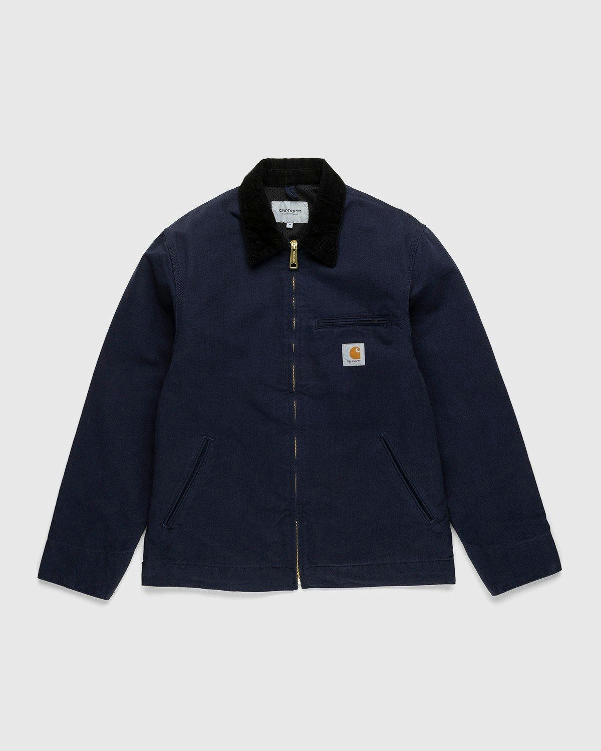 Carhartt WIP - Detroit Jacket Dark Navy Black Rinsed - Clothing - Blue - Image 1