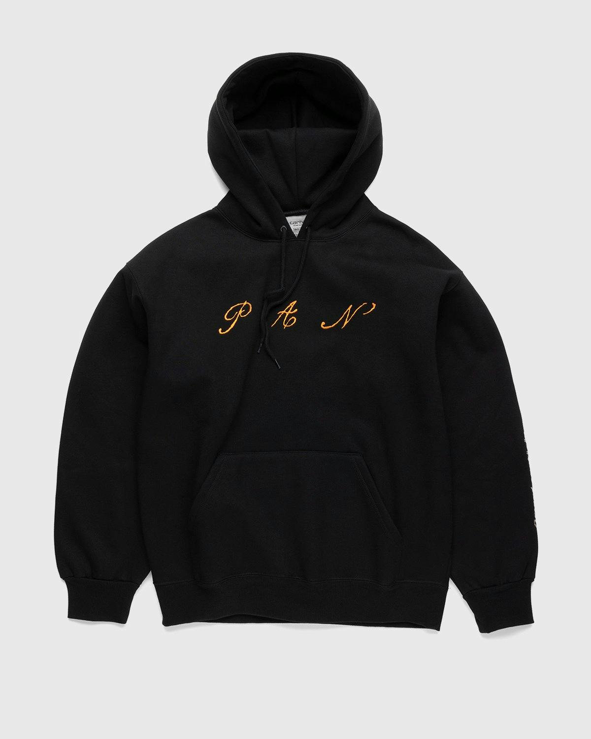 Carhartt WIP - Hooded Pan Sweatshirt Black - Clothing - Black - Image 1