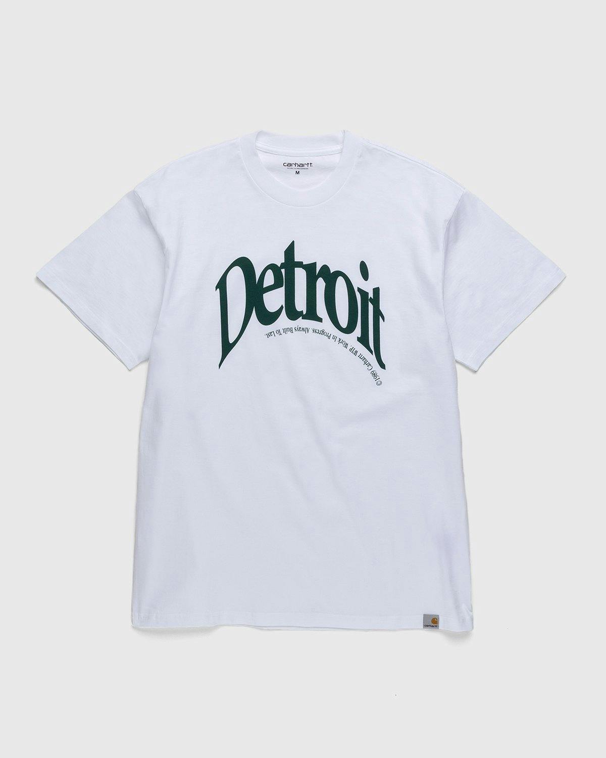 Carhartt WIP - Detroit Arch T-Shirt White - Clothing - White - Image 1