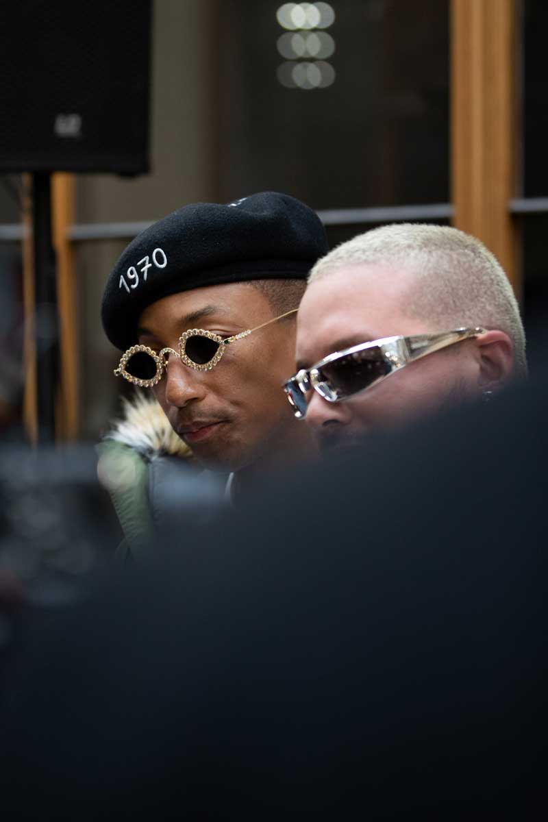 Pharrell Williams Shines in Custom Tiffany & Co. Sunglasses at his