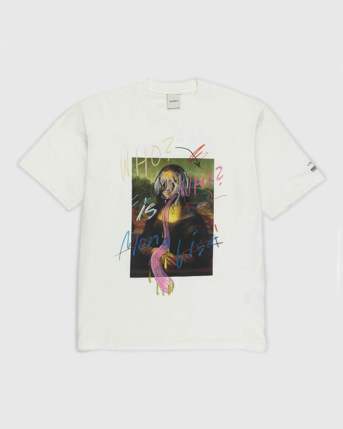 Simon Fujiwara x Highsnobiety - Mona Lisa T-Shirt White - Clothing - White - Image 1