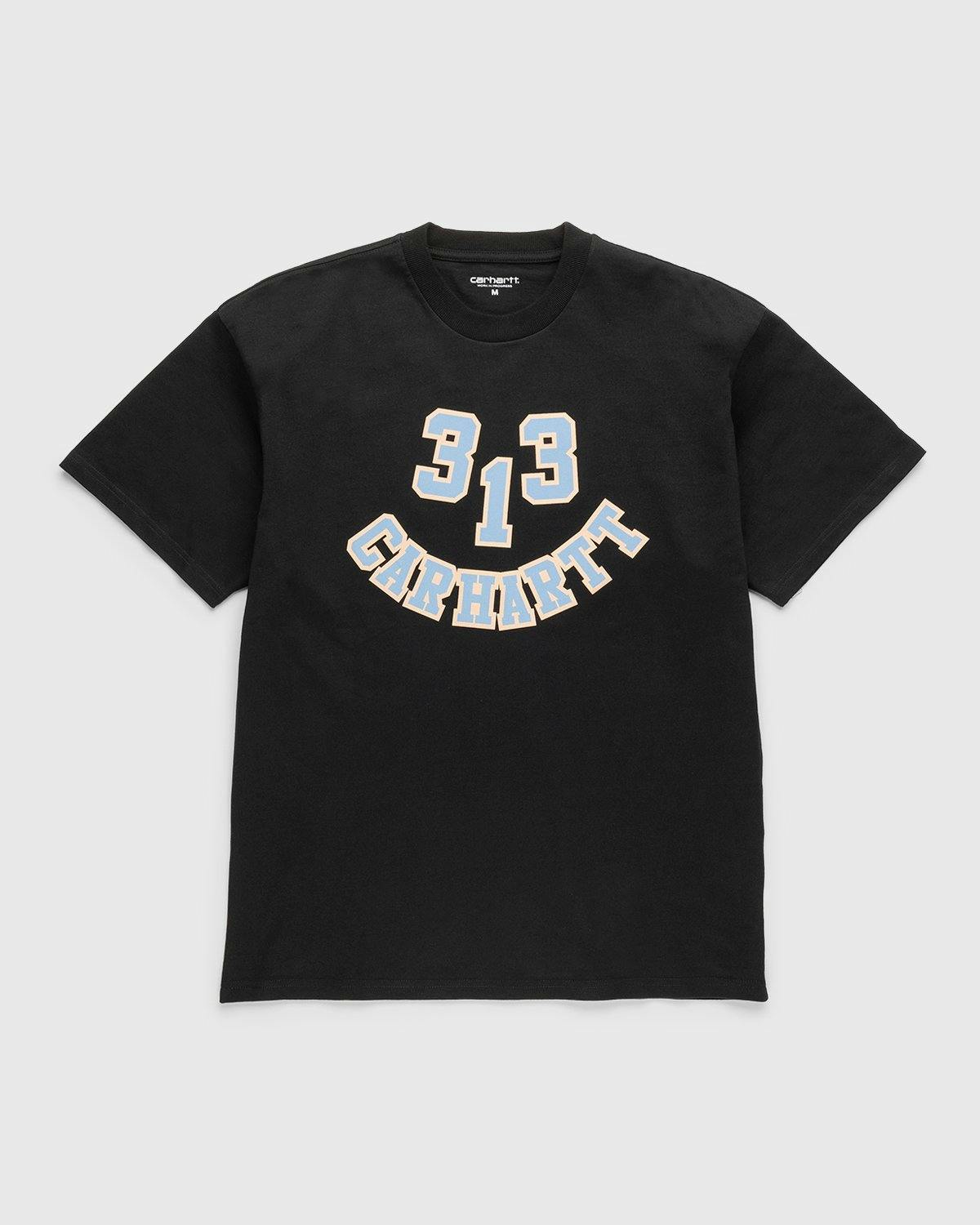 Carhartt WIP - 313 Smile T-Shirt Black - Clothing - Black - Image 1