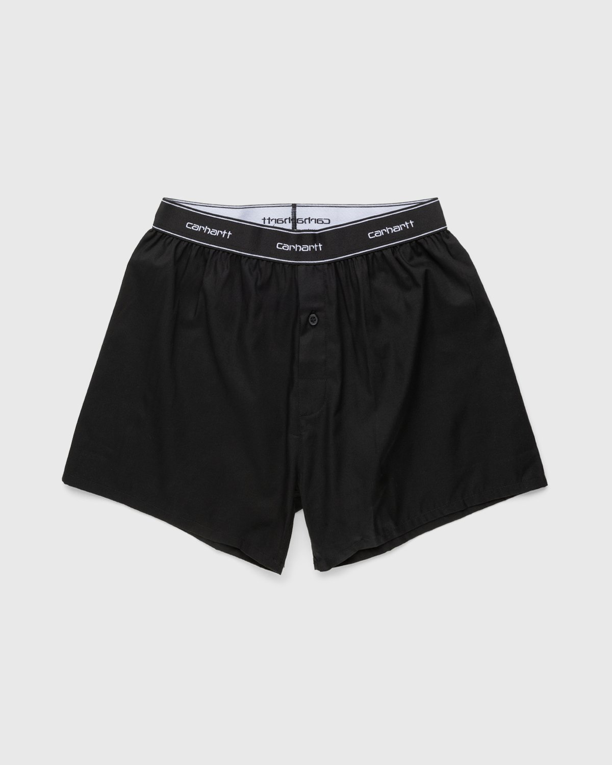 Carhartt WIP - Cotton Script Boxers Black - Clothing - Black - Image 1