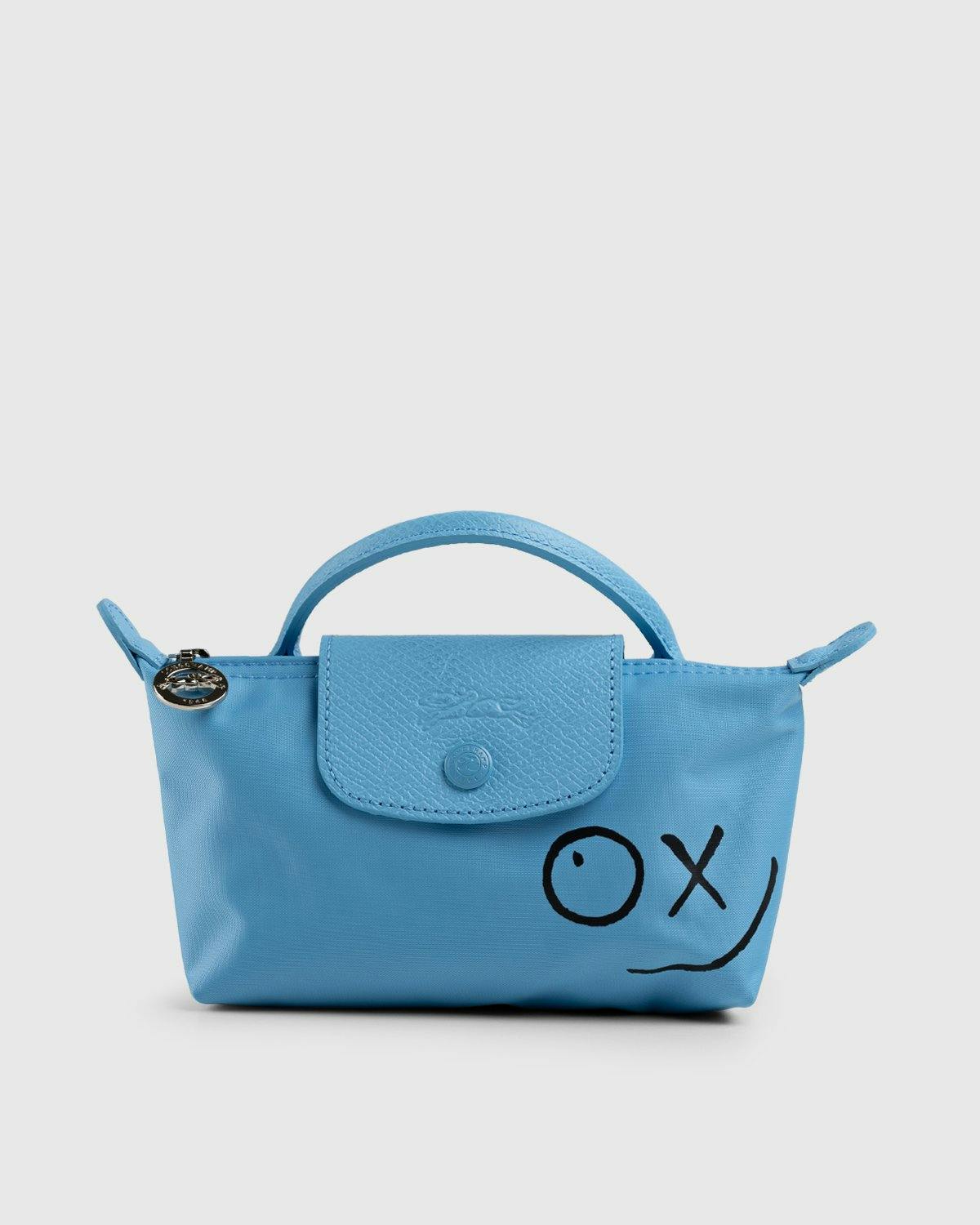 Longchamp x André Saraiva - Le Pliage André Pouch Blue - Accessories - Blue - Image 1