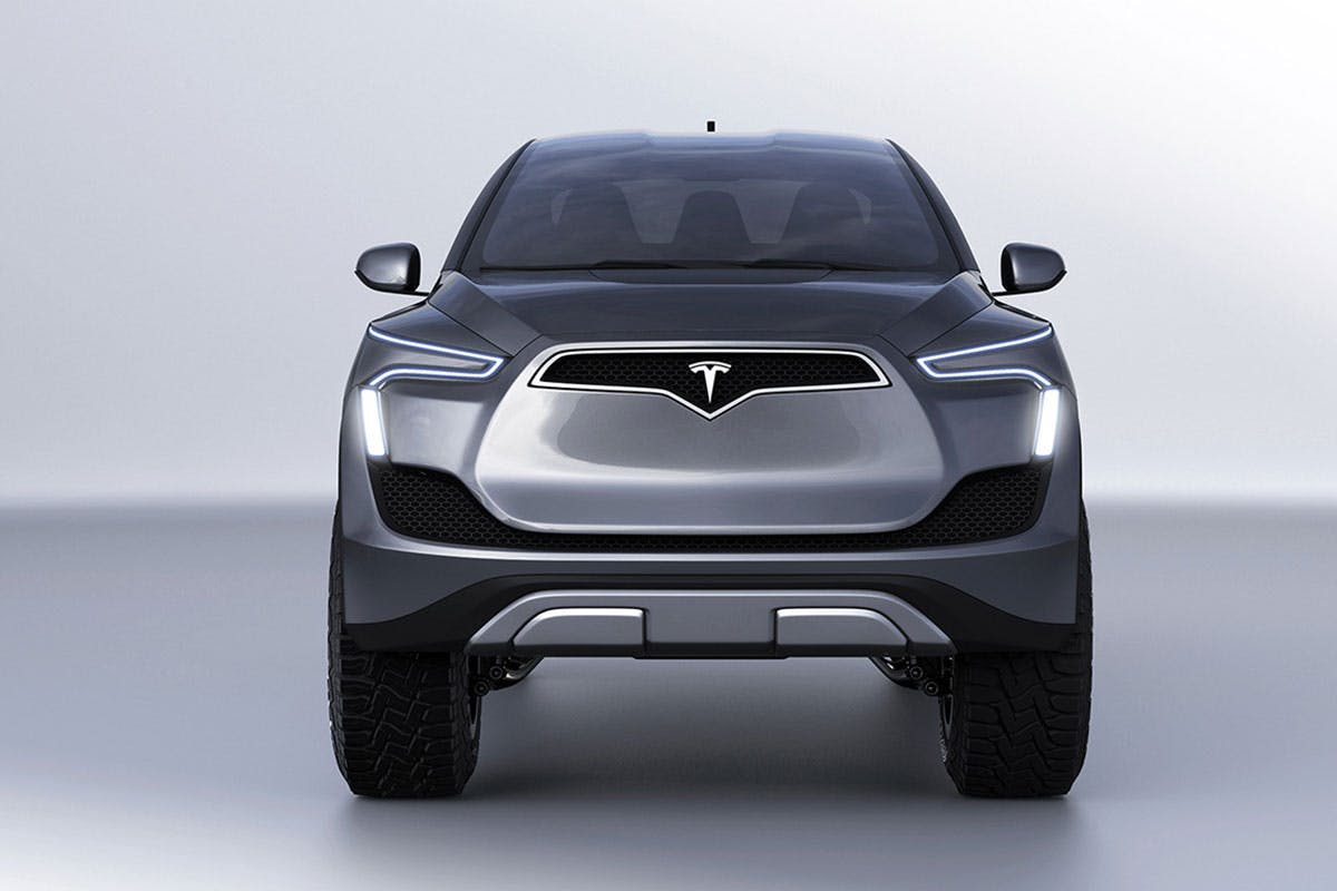 tesla pickup truck model p