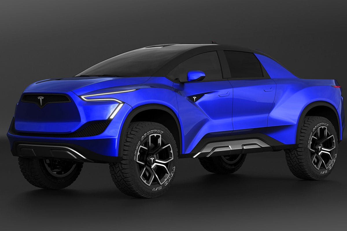 tesla pickup truck model p