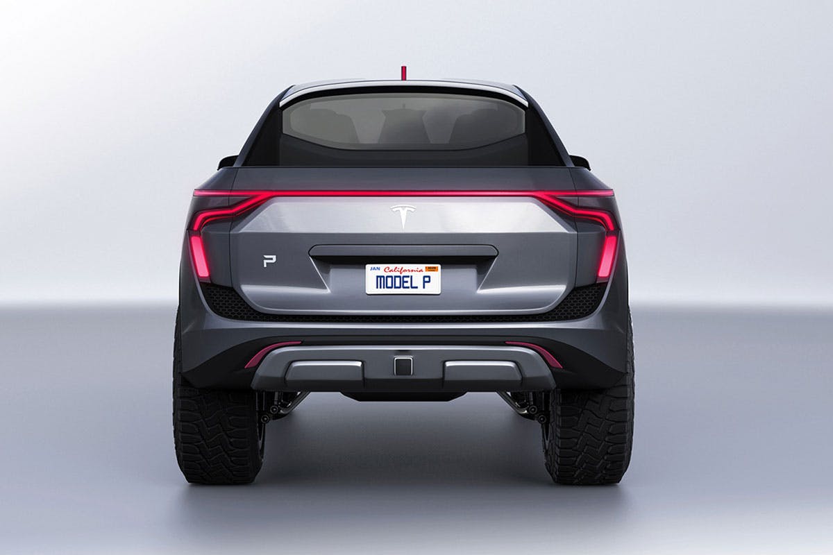 tesla pickup truck model p