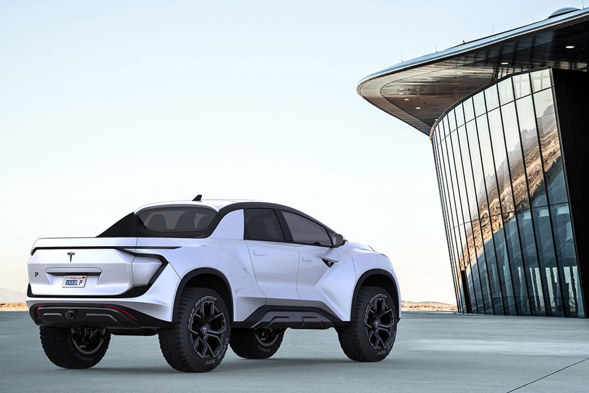 tesla pickup truck model p