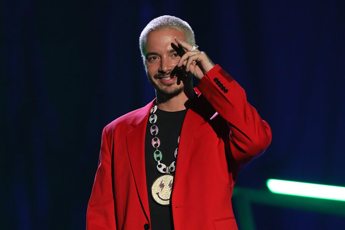 J Balvin attends the 2020 Spotify Awards