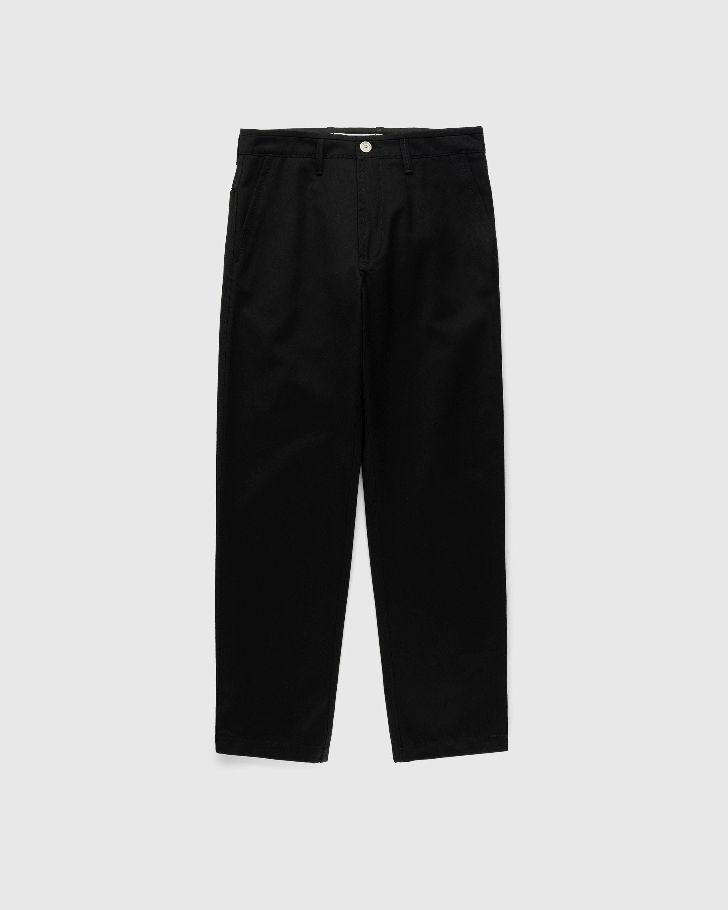 Stone Island - 31928 Gabardine Chino Pants Black - Clothing - Black - Image 1