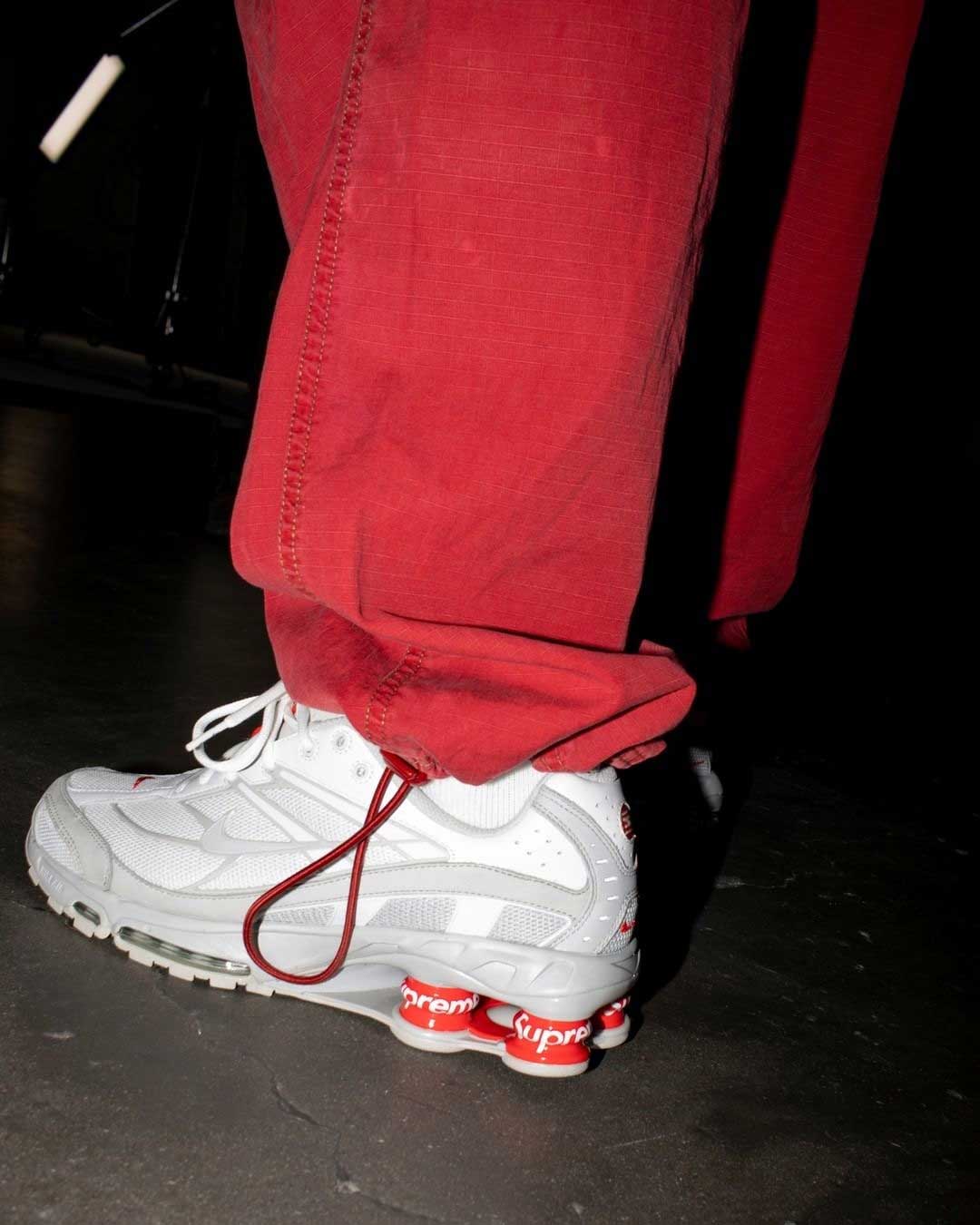 Nike Supreme x Shox Ride 2 Speed Red Sneakers