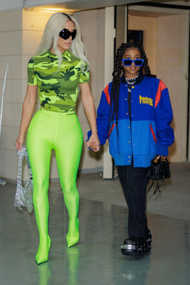 North West's Pastelle Jacket, Kim Kardashian's Balenciaga Outfits