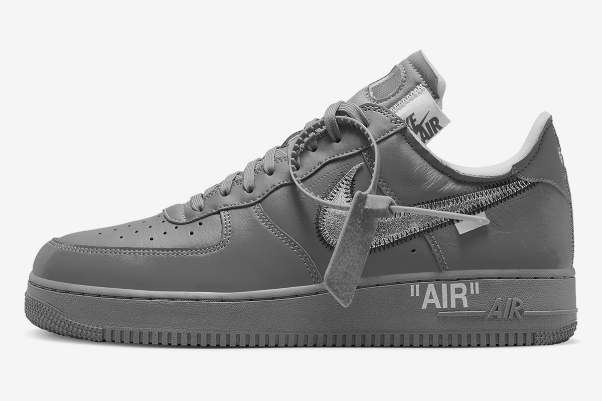 Off-White x Nike Air Force 1 Low Ghost Grey Silver - SoleSnk